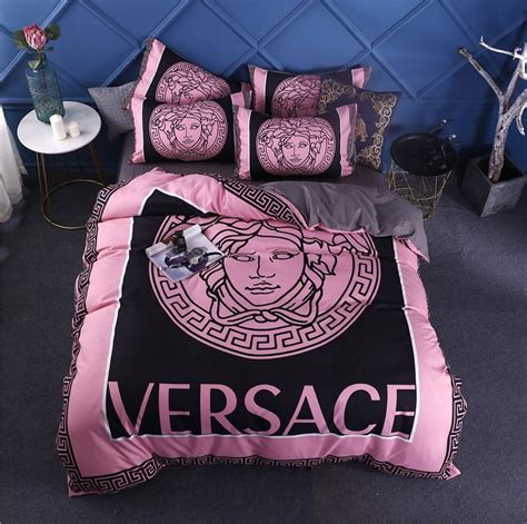 versace satin sheets|Versace style bedroom set.